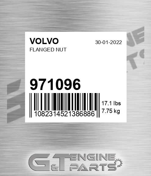971096 Flanged Nut for VOLVO