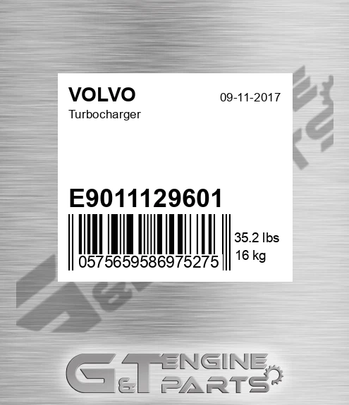 E9011129601 Turbocharger for VOLVO