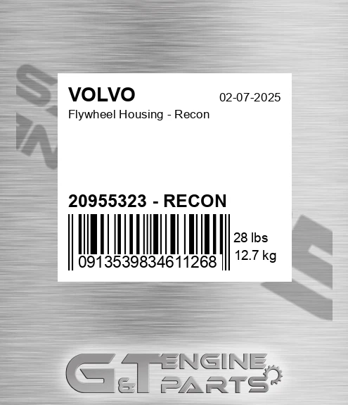 20955323 - RECON Flywheel Housing - Recon