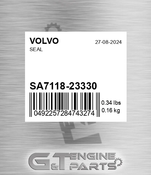 SA7118-23330 Seal for VOLVO