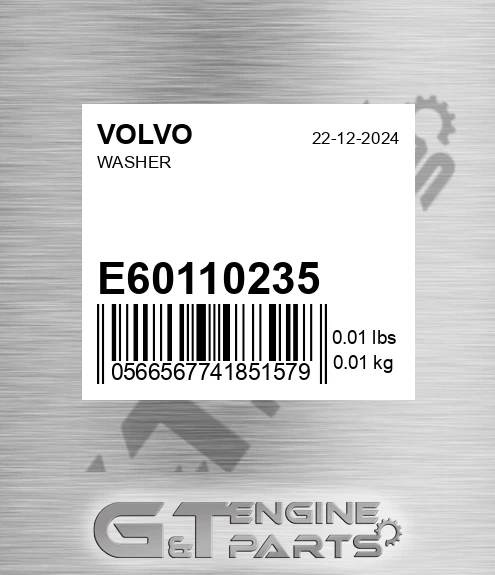 E60110235 Washer