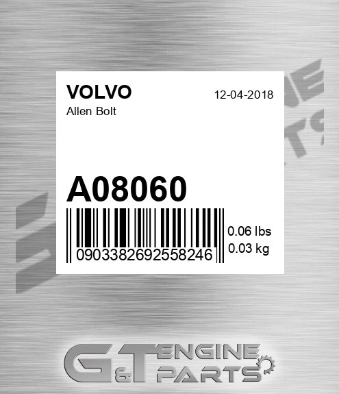 A08060 VOLVO Allen Bolt