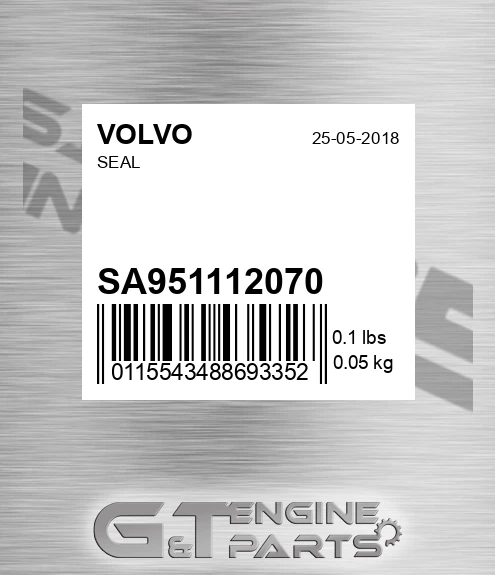 SA9511-12070 Seal for VOLVO