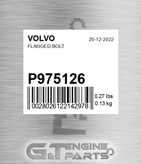 P975126 Flanged Bolt for VOLVO