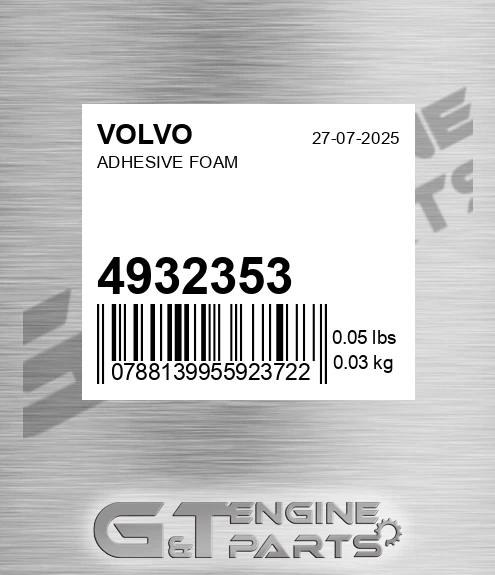 4932353 Adhesive Foam for VOLVO