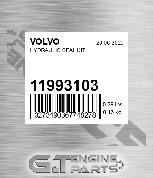 11993103 Hydraulic Seal Kit