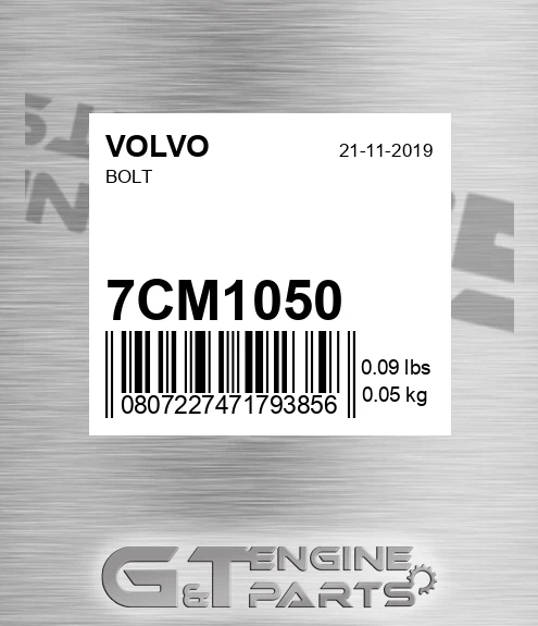 7CM1050 Bolt for VOLVO