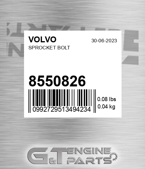 8550826 VOLVO Sprocket Bolt