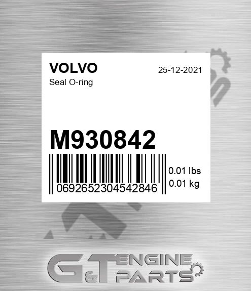 M930842 Seal O-ring for VOLVO