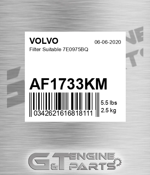 AF1733KM Filter Suitable 7e0975bq