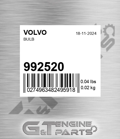 992520 Bulb