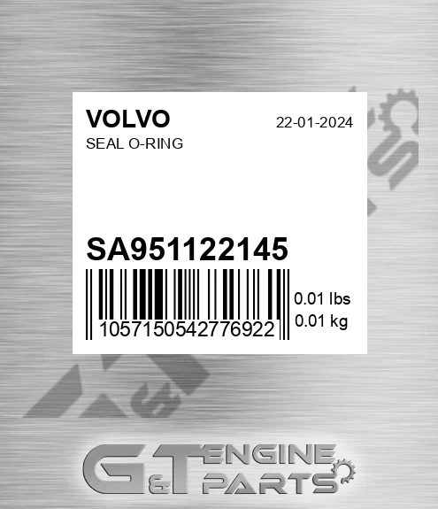 SA9511-22145 Seal O-ring for VOLVO