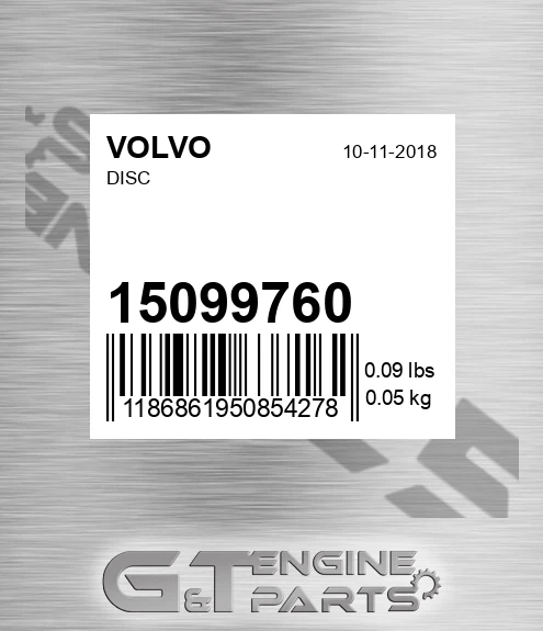 15099760 Disc for VOLVO
