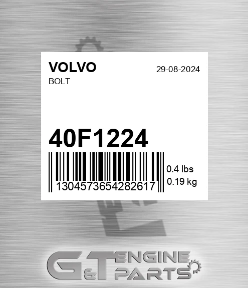 40F1224 Bolt for VOLVO