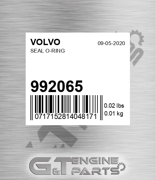 992065 Seal O-ring