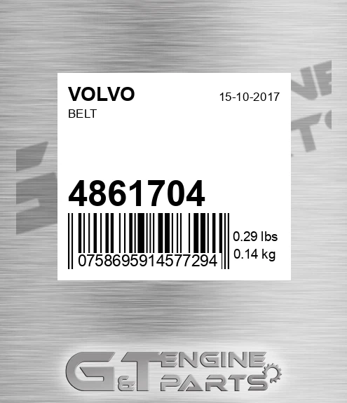 4861704 VOLVO Belt