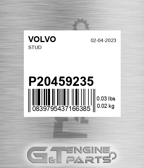 P20459235 Stud for VOLVO