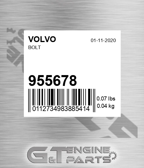 955678 Bolt for VOLVO