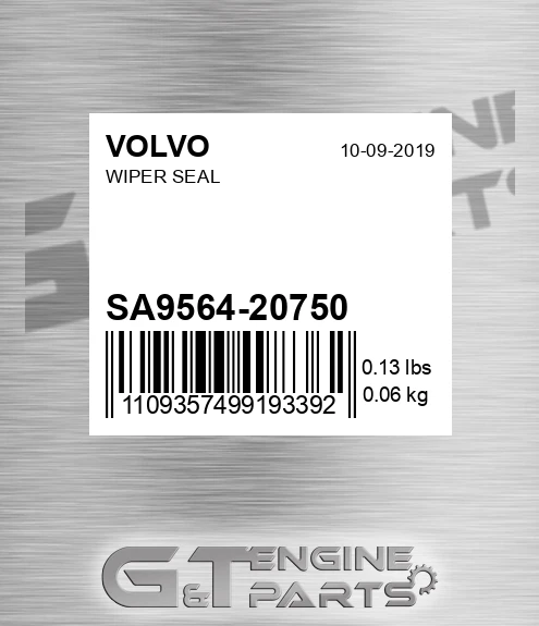 SA9564-20750 Wiper Seal