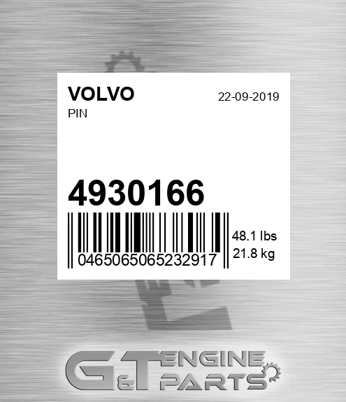 4930166 VOLVO Pin