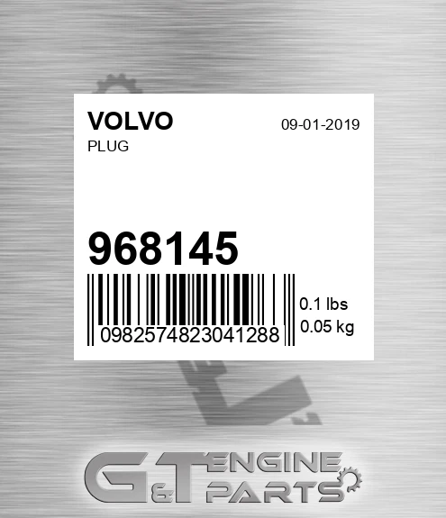 968145 VOLVO Plug