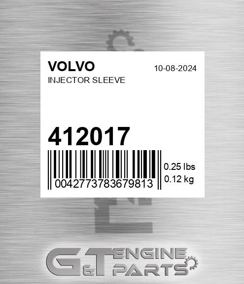 412017 Injector Sleeve for VOLVO