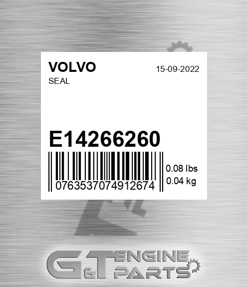 E14266260 Seal for VOLVO