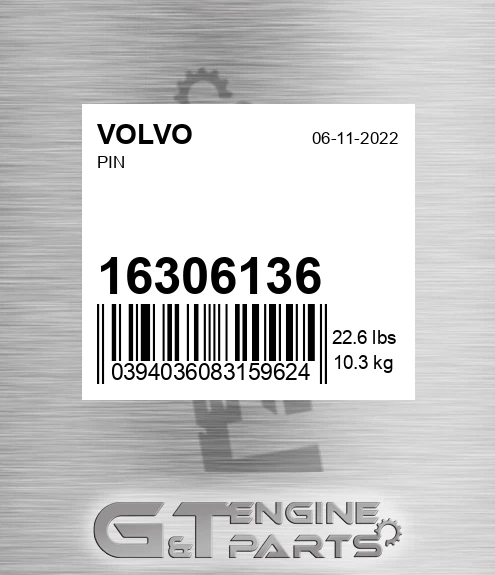 16306136 Pin for VOLVO