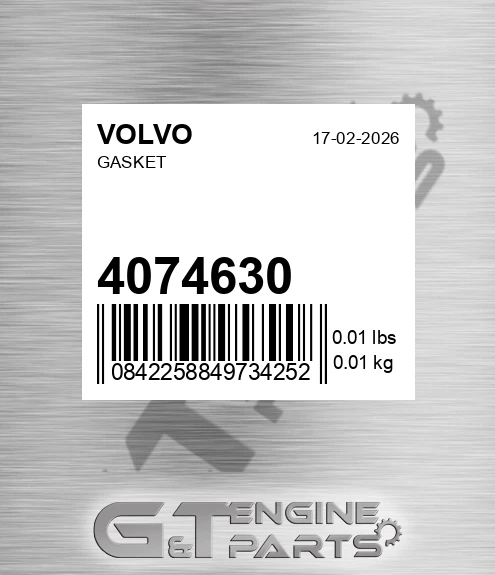 4074630 VOLVO Gasket