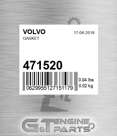 471520 Gasket for VOLVO