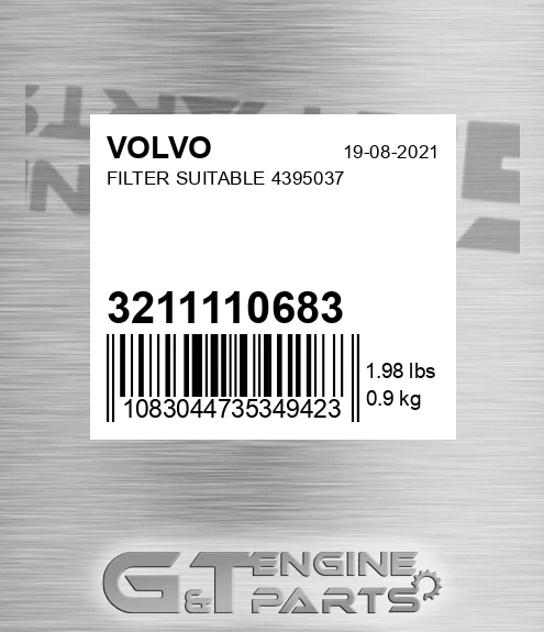 3211110683 Filter Suitable 4395037 for VOLVO