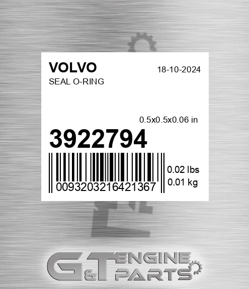 3922794 Seal O-ring