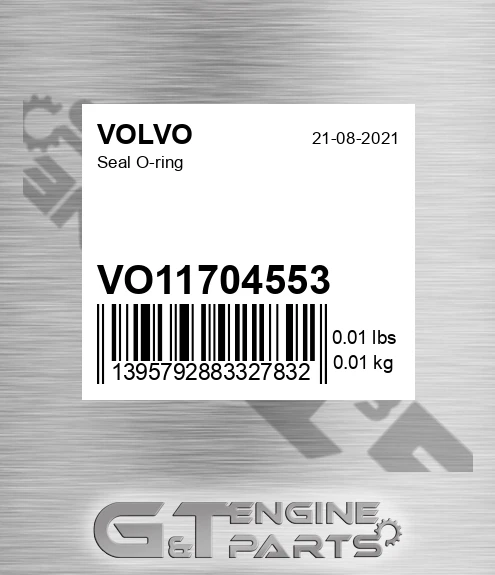 VO11704553 Seal O-ring for VOLVO
