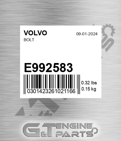 E992583 VOLVO Bolt