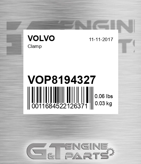VOP8194327 Clamp for VOLVO