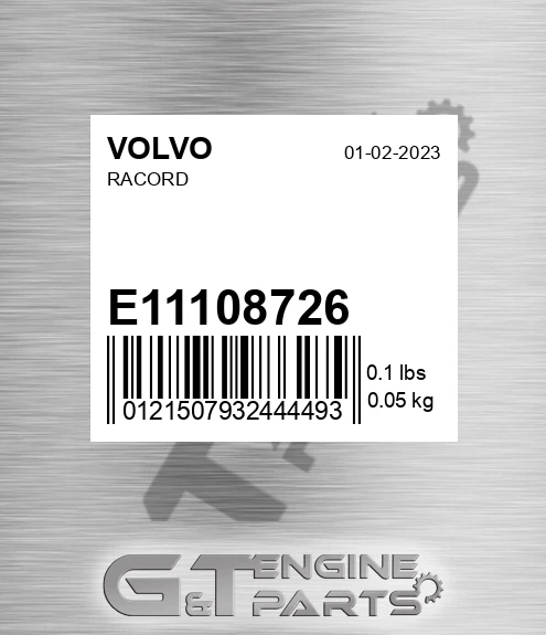 E11108726 Racord for VOLVO