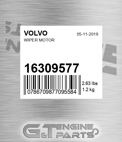 16309577 Wiper Motor for VOLVO
