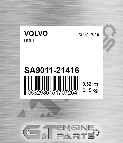 SA9011-21416 Bolt