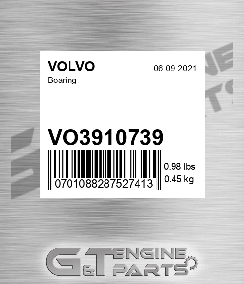 VO3910739 Bearing for VOLVO