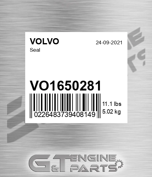VO1650281 Seal for VOLVO