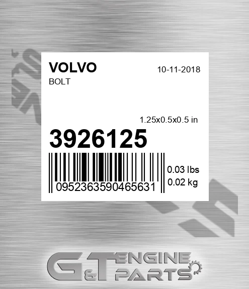 3926125 Bolt