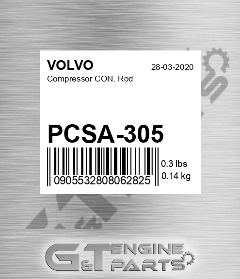 PCSA-305 Compressor Con. Rod for VOLVO