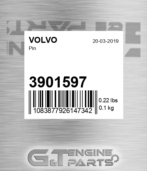 3901597 VOLVO Pin