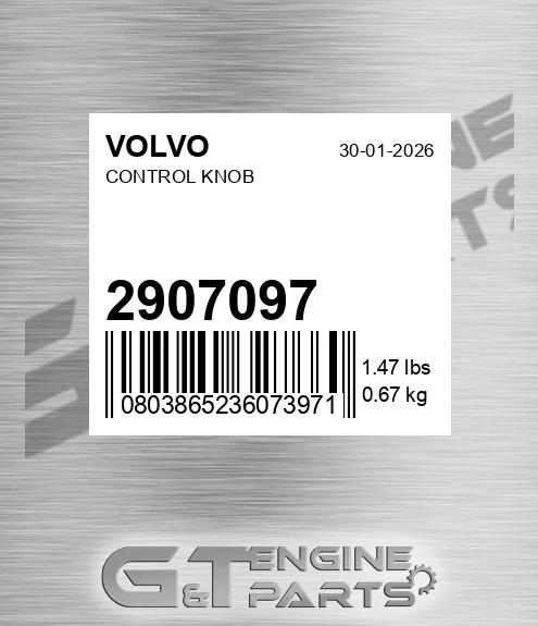 2907097 Control Knob for VOLVO