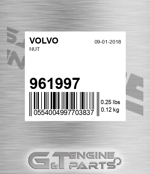 961997 VOLVO Nut