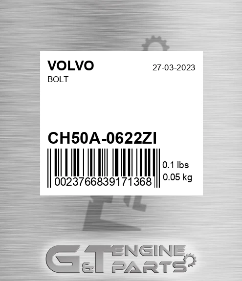 CH50A-0622ZI Bolt