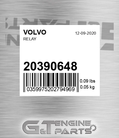 20390648 Relay for VOLVO