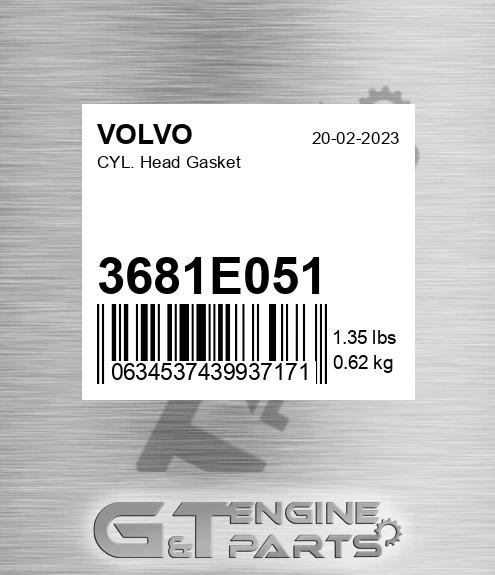 3681E051 Cyl. Head Gasket