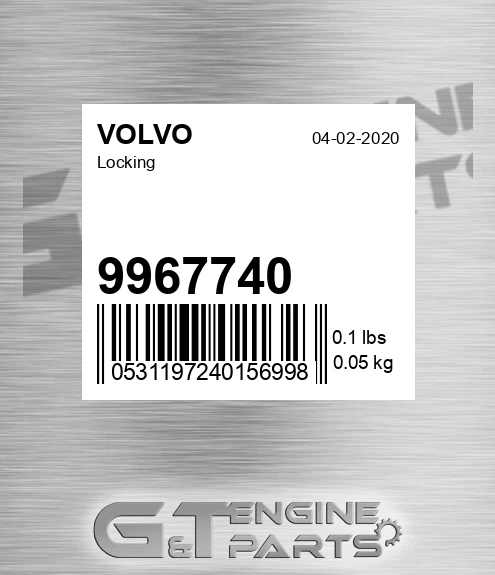 9967740 Locking