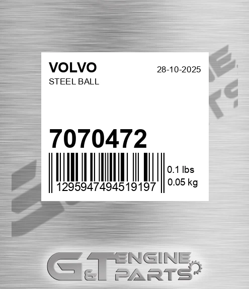 7070472 Steel Ball for VOLVO